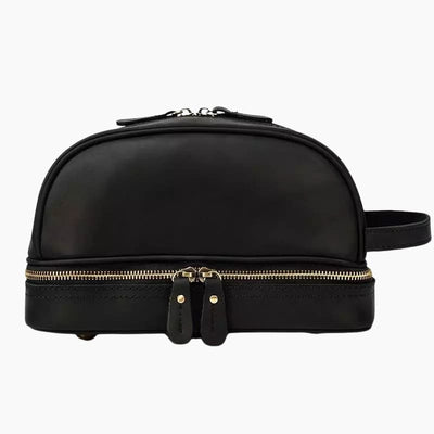 Trousse de toilette cuir homme luxe noir - À vos trousses
