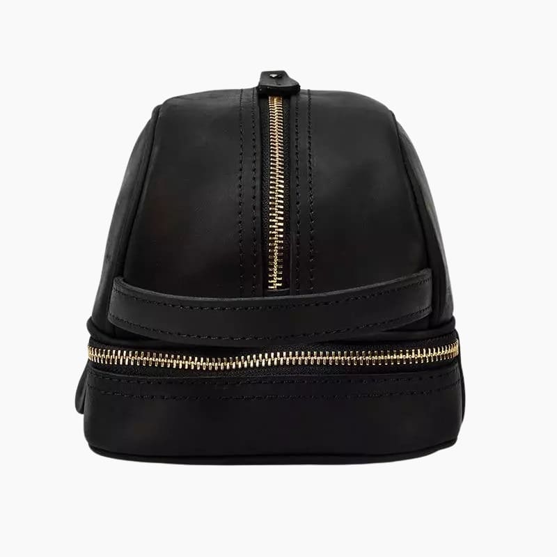 Trousse de toilette cuir homme luxe noir - À vos trousses