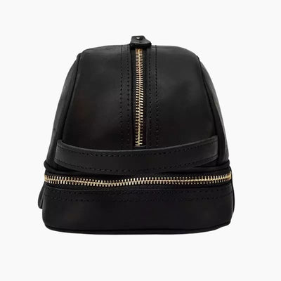 Trousse de toilette cuir homme luxe noir - À vos trousses