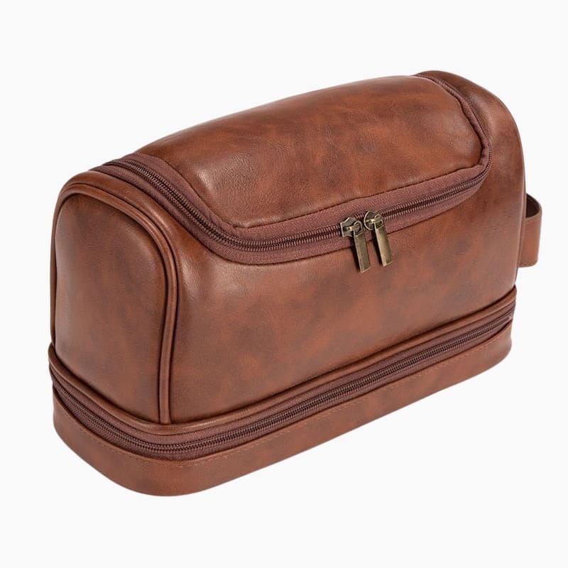 Trousse de toilette homme cuir à suspendre - À vos trousses