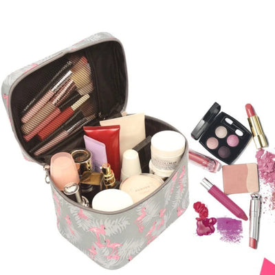 Vanity maquillage souple flamants roses